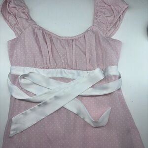 Hollister Light Pink Polka Dot Top